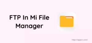 use ftp in mi file manager