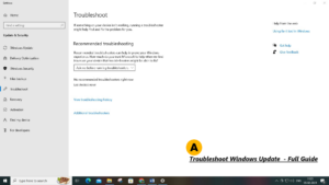 Troubleshoot Windows Update