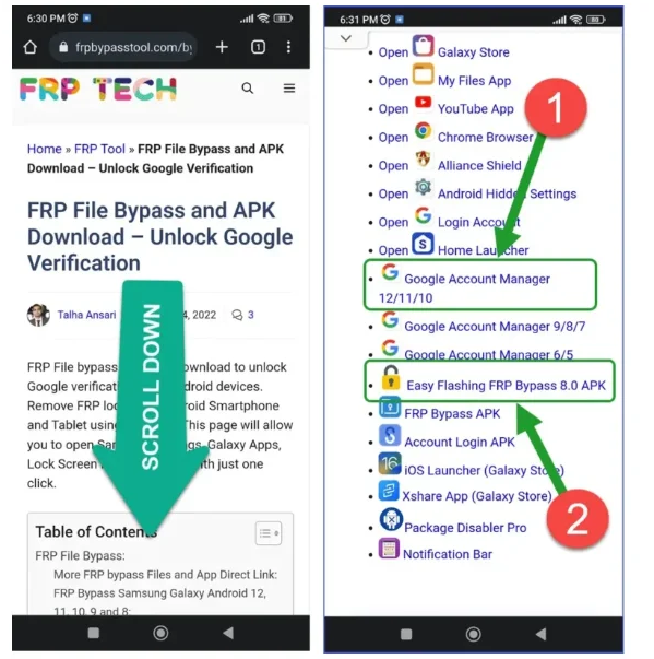 FRP bypass apk