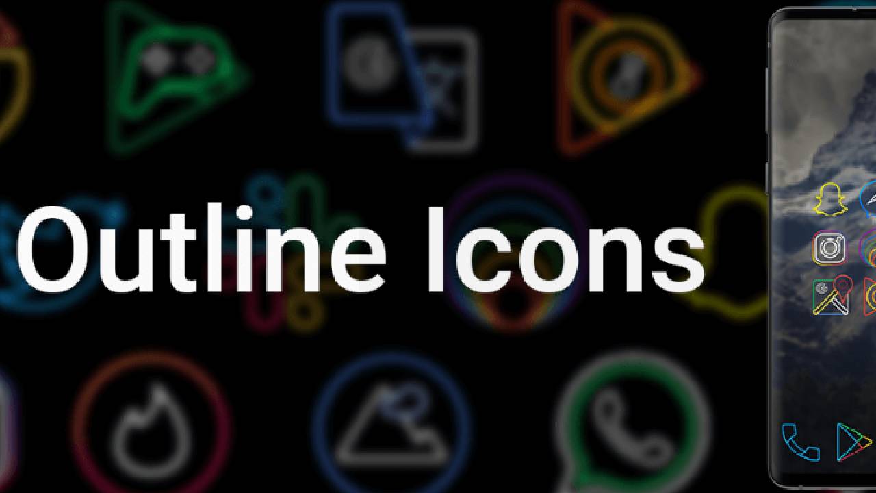 Outline Icons Icon Pack APK